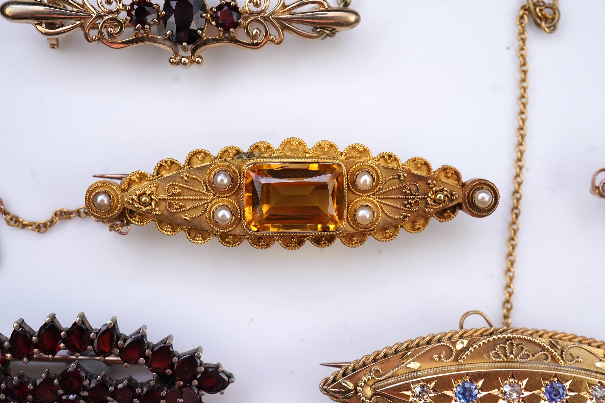 A collection of brooches, early 20th century and later